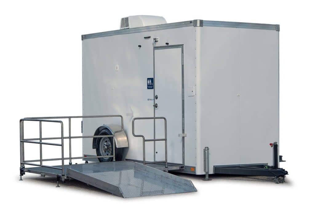 wheelchair accessible portable toilet